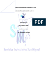 Manual de Procesos Del Área Administrativa de La Empresa San Miguel