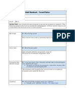 M7 L1 Math Notebook - Cornell Notes