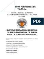 Medina - Sustitución Parcial de Harina de Trigo Por Harina de Avena para La Elaboración de Pan PDF