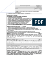 Syllabus of Power System