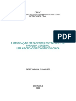 A Mastigação em Pacientes Portadores de Paralisia Cerebral