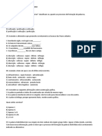 9º Ano Atividade Extra - Gramática - Iv Unidade