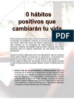 10 Hábitos Positivos Que Cambiarán Tu Vida