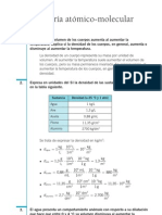 Química Resueltos (Soluciones) Teoría Atómico-Molecular de La Materia 1º Bachillerato