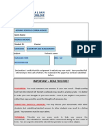 Systematic Whs - Assessment 1