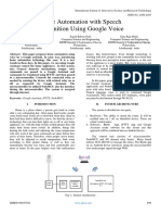 Home Automation With Speech Recognition Using Google Voice