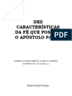 Dez Características Da Fé Que Possuia o Apóstolo Paulo