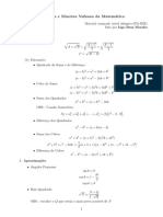 Equações e Macetes Valiosos Da Matemática