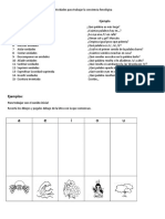 Actividades para Trabajar La Conciencia Fonológica