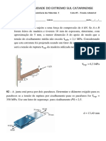 Lista 05 - Resistência Dos Materiais - Tensão Admisível