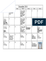 December Calendar 2010