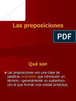 La Preposiciones