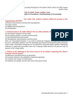 Accounting Principles &#038 Procedures MCQs (Set-I) For FPSC Senior Auditor Tests