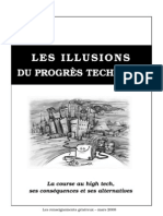 Les Illusions Du Progrès Technique, Ses Conséquences Et Ses Alternatives !