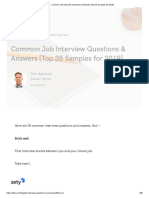 Common Job Interview Questions & Answers (Top 35 Samples For 2019)