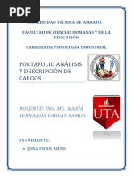 Portafolio Análisis y Descripción de Cargos