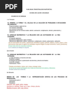 PLAN ANUAL TRIMESTRALIZADO MATEMÁTICA 2020 Edwing