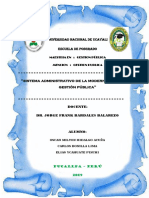 Sistema Administrativo de La Modernizacion Gestion Publica PDF