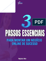 E Book 3 PASSOS ESSENCIAIS para Montar Um Negócio Online de Sucesso 1