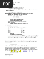 Lesson Plan in Math2 Fraction