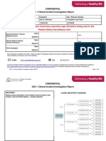 SAC 1 Clinical Incident Investigation Report