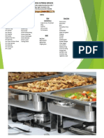 JRDD Catering Menu Menu