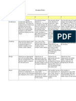 Diorama Rubric