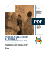 SYSTEMS AND PROCEDURES IN MONITORING Edit PDF