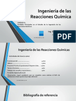 Ingeniería de Las Reacciones Química-UNIDAD UNO