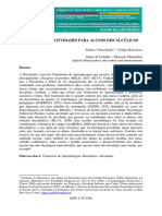 Atividades para Alunos Discalcúlicos