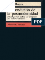 Harvey David - La Condicion de La Posmodernidad - Completo PDF