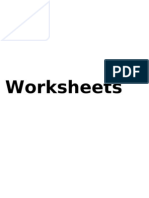 Worksheets