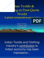 Indian Textile and Clothing Global Comparative