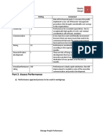 Part 2. Assess Performance: Key Results Rating Comment