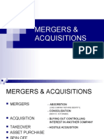 Mergers Acquisitions