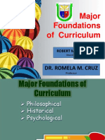 Foundation of Curriculum Report