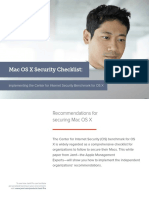 Mac OS X Security Checklist