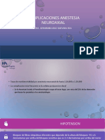 Complicaciones Anestesia Neuroaxial