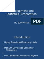 Development and Statistics Presentation: HL Economics