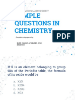 NMAT Chemistry Flashcards