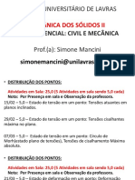 Aula 1 - Estado de Tensão em Um Ponto Tensões Atuantes em Planos Inclinados