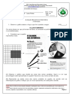 Avaliação Bimestral de Matemática 3º Bim