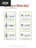 Music - Theory-Worksheets - Half - Step - or - Whole - Step - Notes PDF