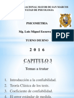 Psicometria - Cap 3 - Introduccion A La Confiabilidad