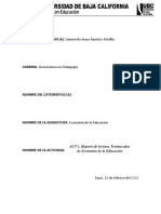 Treinta Años de Economía de La Educación