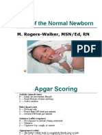 Care of The Normal Newborn: M. Rogers-Walker, MSN/Ed, RN