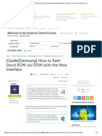 (Guide) (Samsung) How To Flash Stock ROM Via ODIN With The New Interface - Android Forums at AndroidCentral PDF