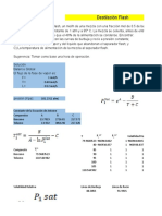 Destilacion Flash Con Datos