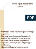 Podstawowe Reguly Dziedziczenia Genow