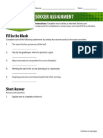 Indv Team Sports Soccer Assignment PDF